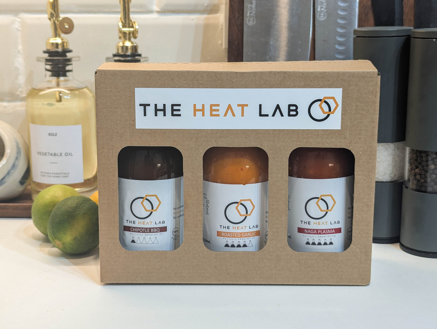 Hot sauce trio gift box