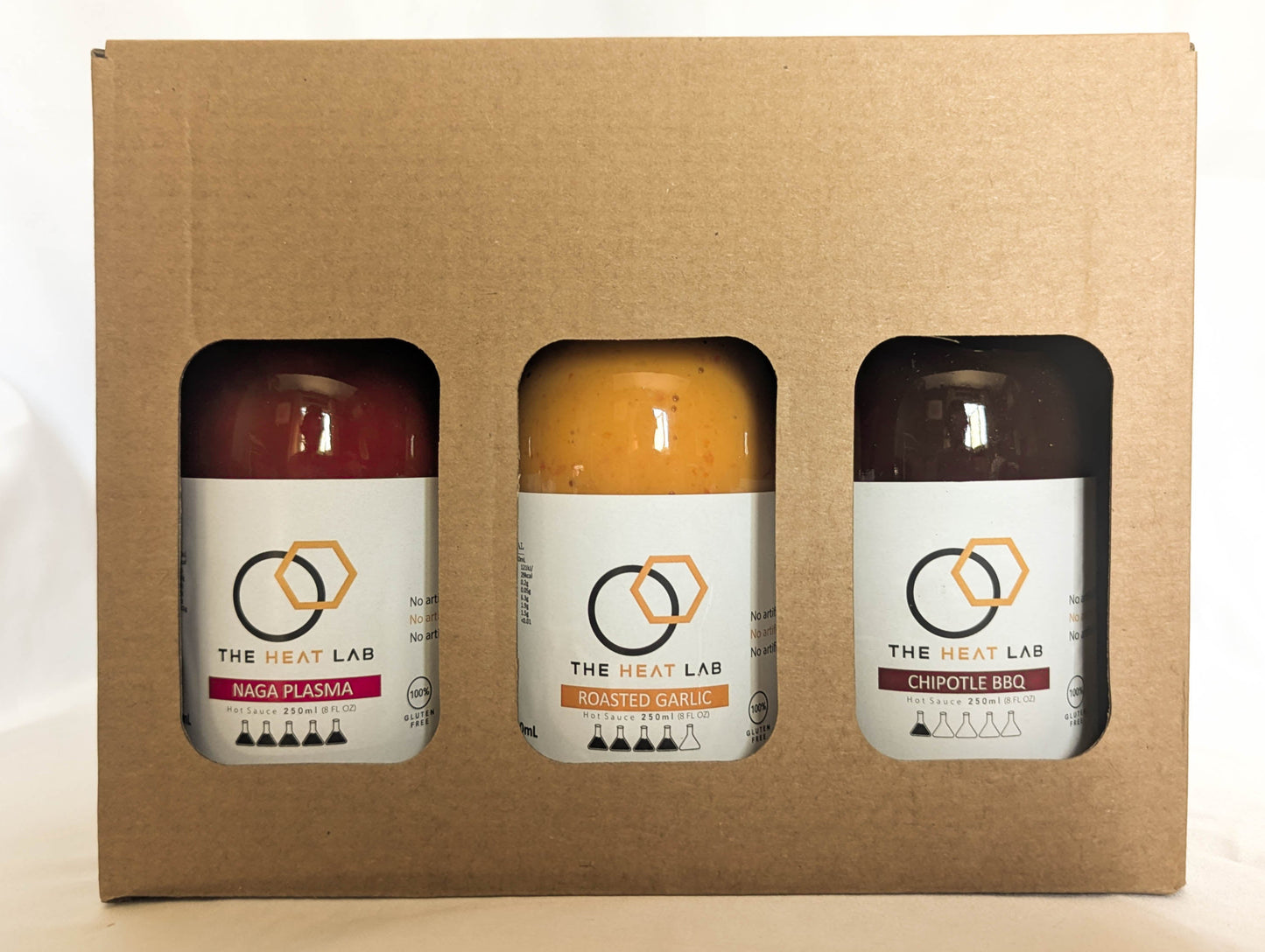 Hot sauce trio gift box